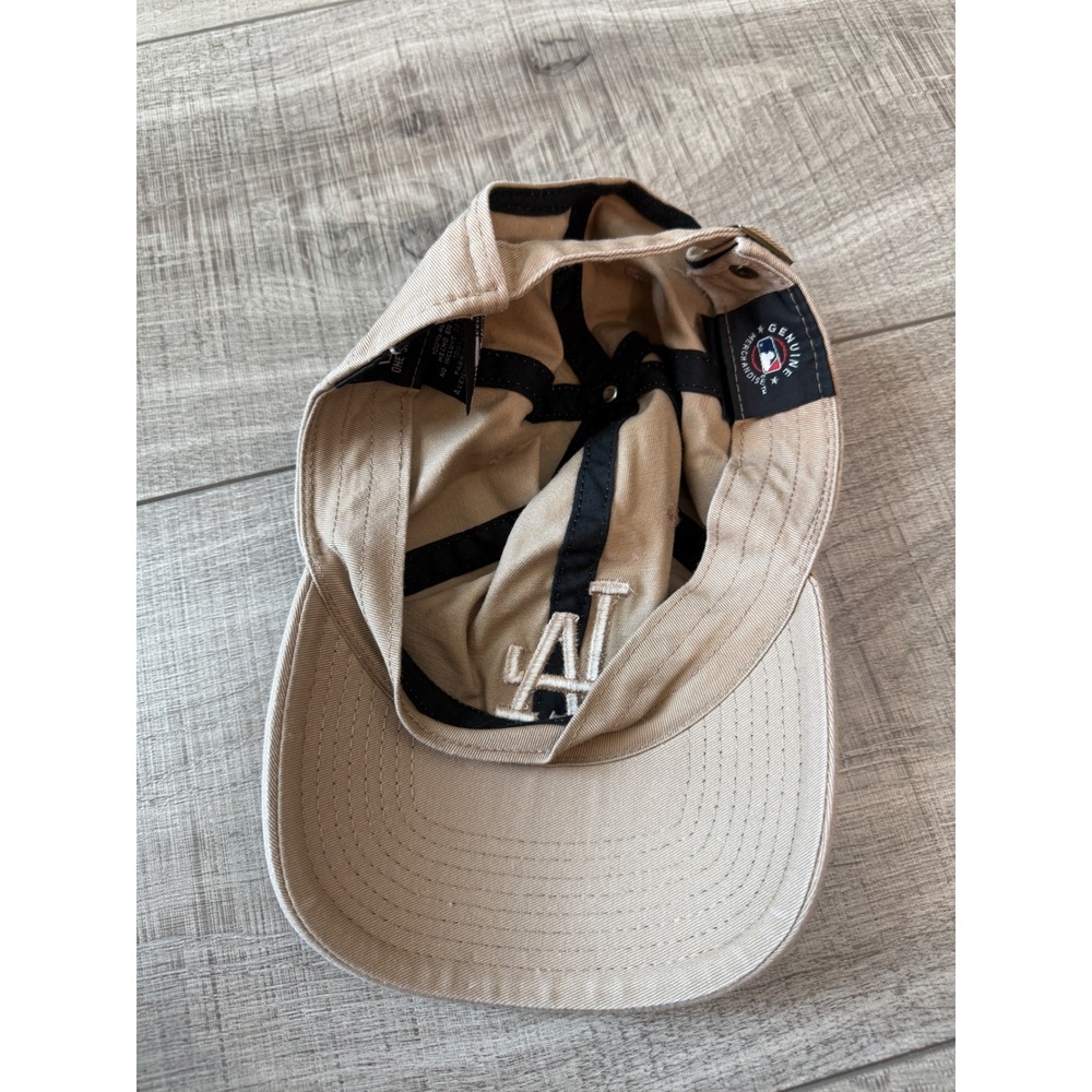 New Era LA Dodgers Khaki Tan Tonal Logo Adjustable Baseball Hat OSFM - Picture 4 of 6